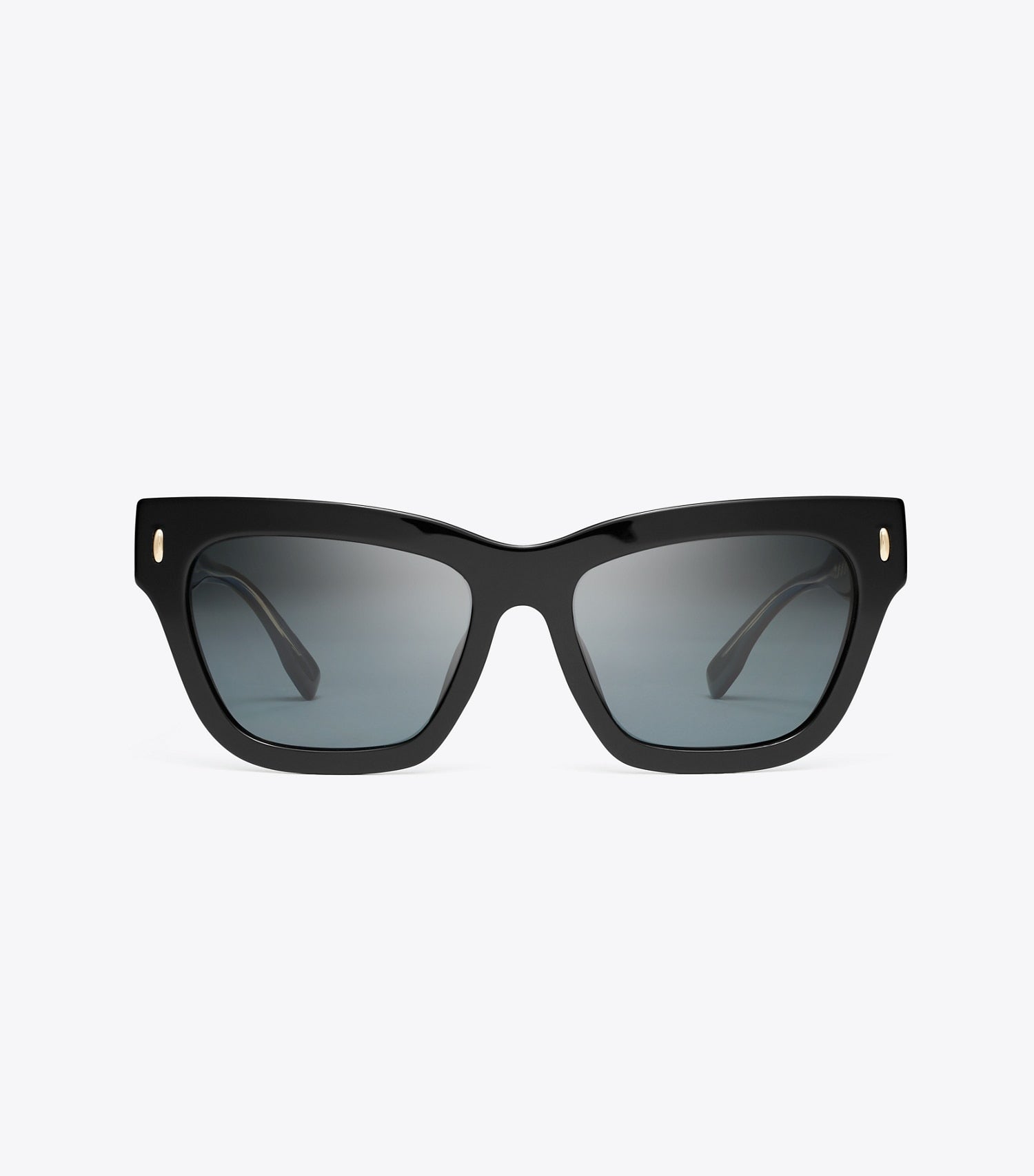 Tory Burch Miller Cat-Eye Sunglasses - Black/Dark Grey Polar