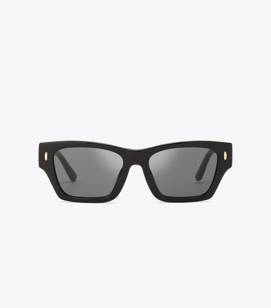 Tory Burch Miller Geometric Sunglasses - Black