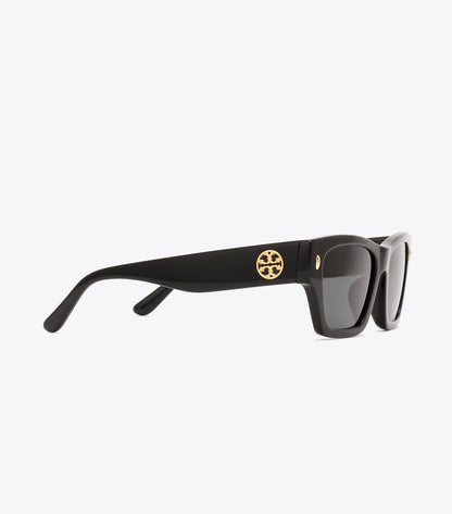 Tory Burch Miller Geometric Sunglasses - Black