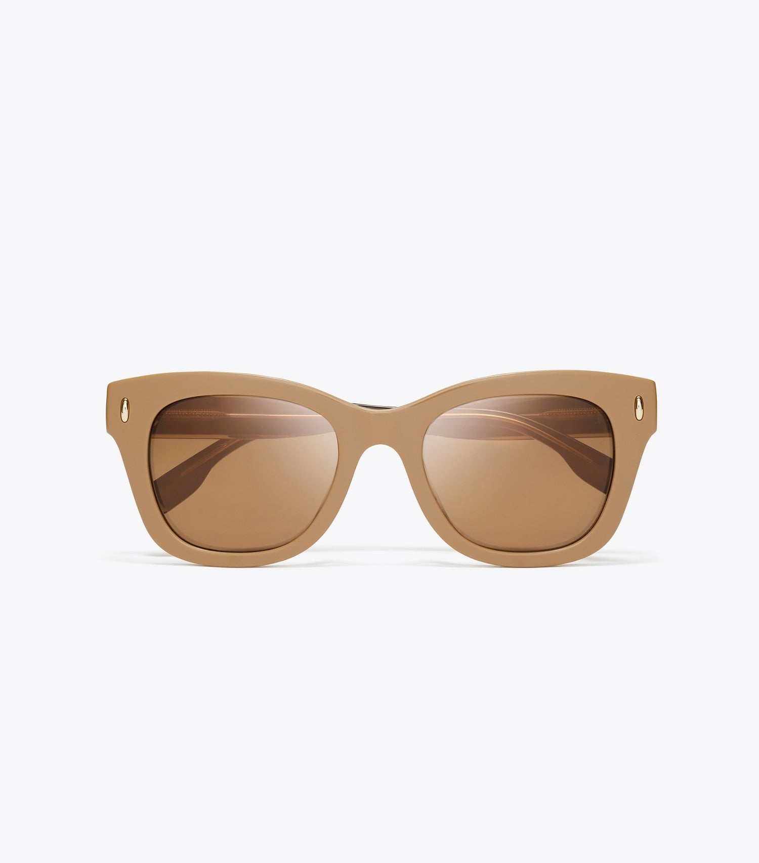 Tory Burch Miller Wayfarer Sunglasses - Tan/Brown Back Mirror