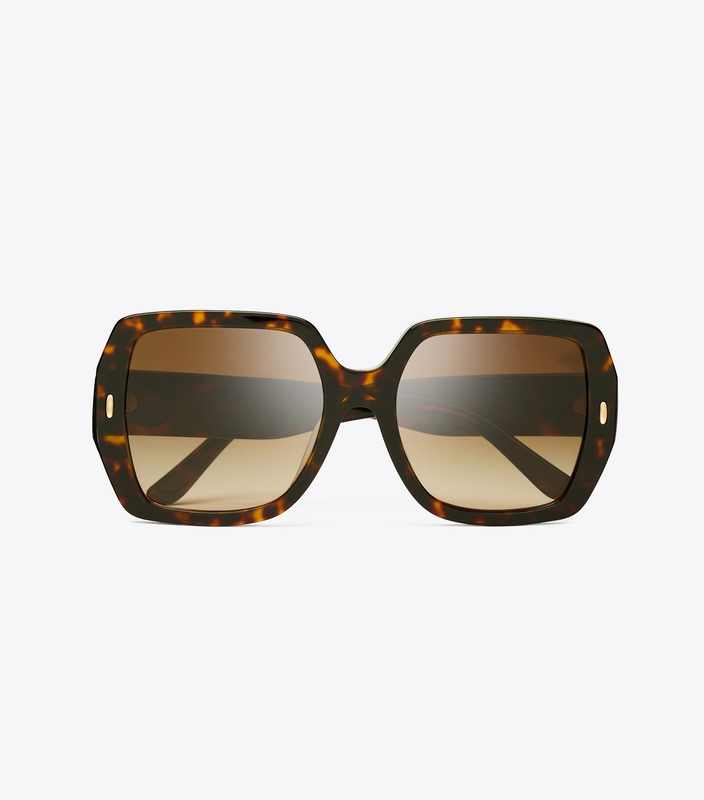 Tory Burch Miller Oversized Square Sunglasses - Dark Tortoise/Brown Gradient