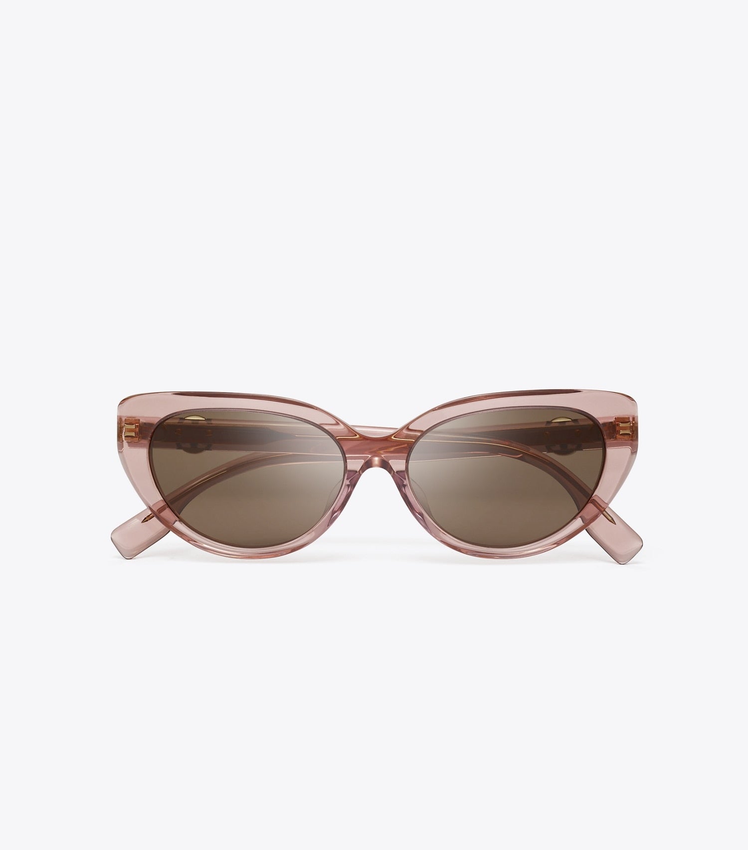 Tory Burch Miller Cat-Eye Sunglasses - Transparent Light Pink/Dark Brown