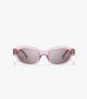 Transparent Pink/ Dark Brown