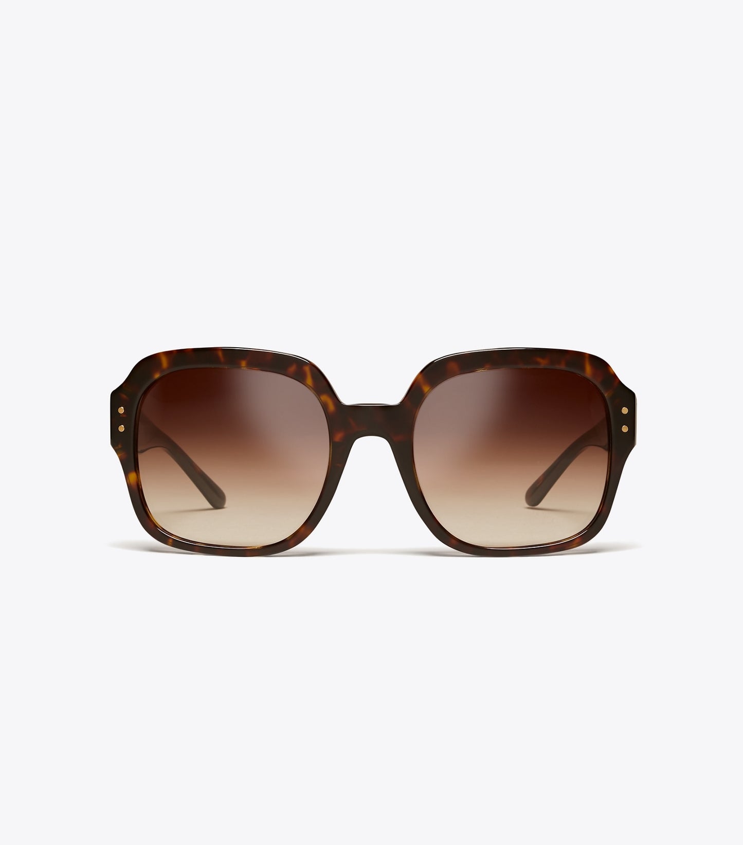 Tory Burch Oversized Square Logo Sunglasses - Dark Tortoise