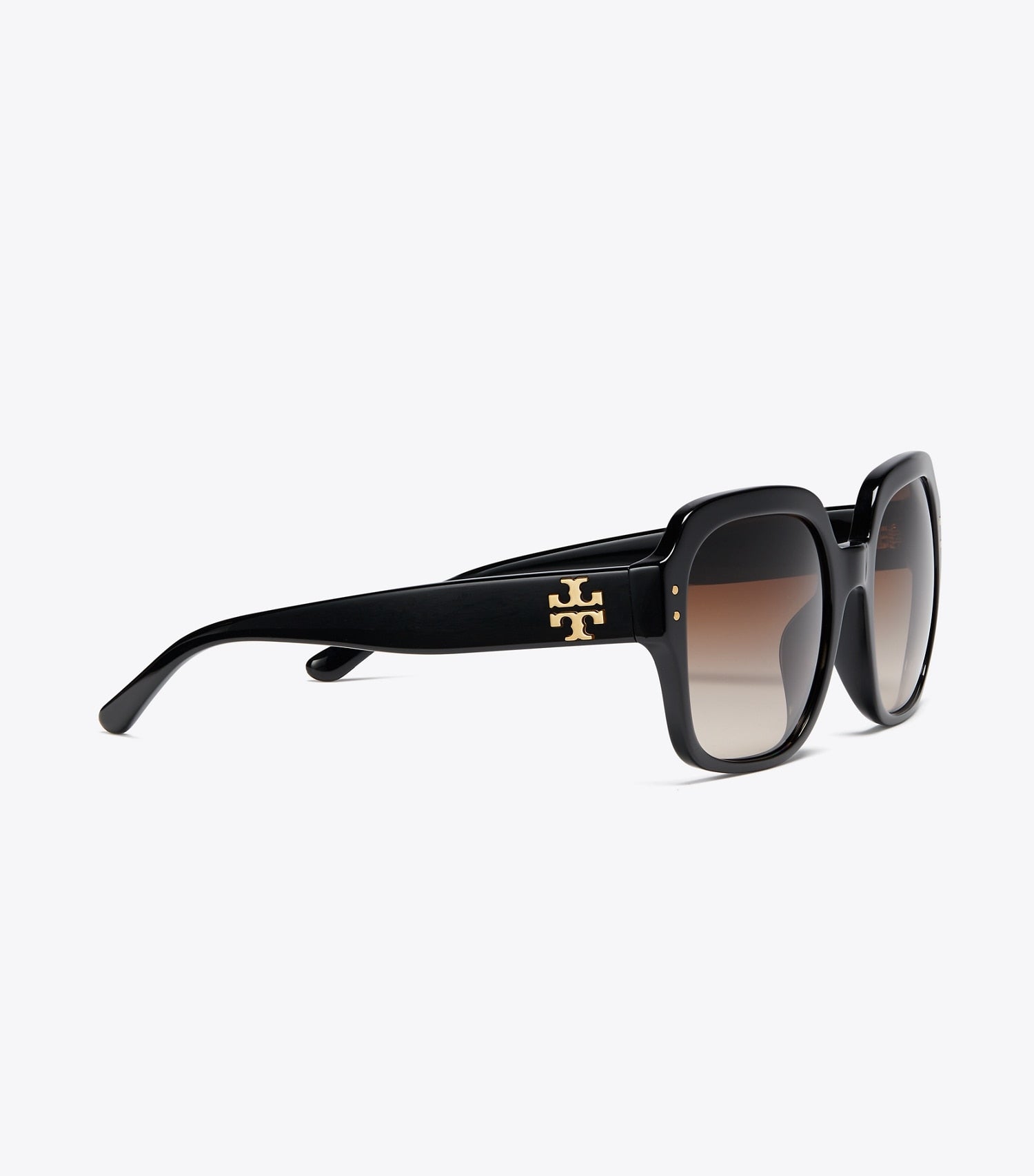 Tory Burch Oversized Square Logo Sunglasses - Black
