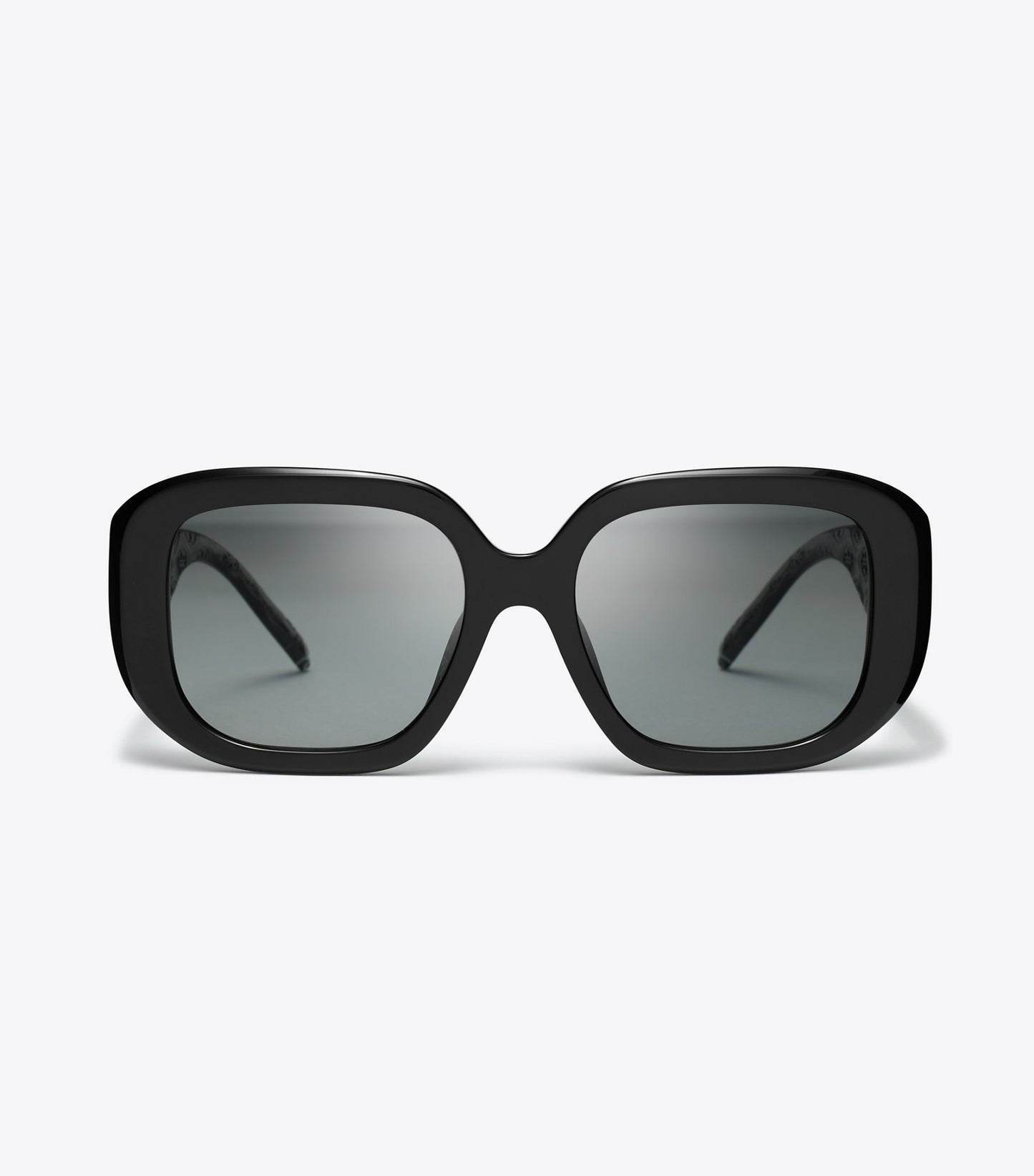 Tory Burch T Monogram Geometric Sunglasses - Black/Grey Gradient