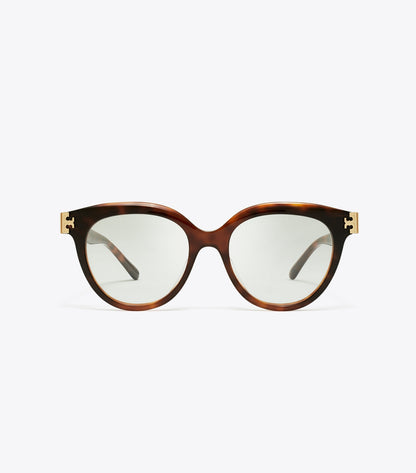 Tory Burch Eleanor Round Eyeglasses - Gradient Tortoise