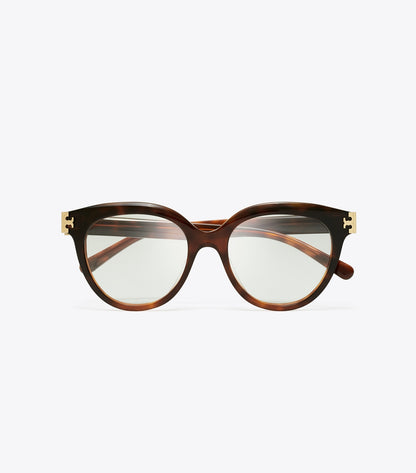Tory Burch Eleanor Round Eyeglasses - Gradient Tortoise