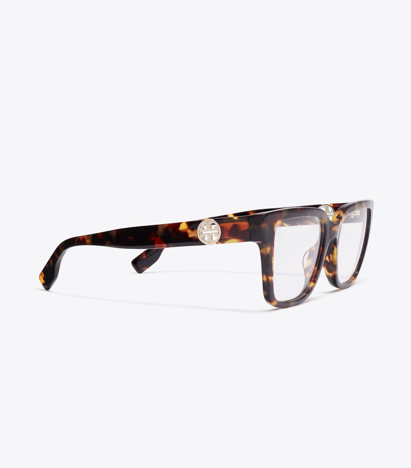 Tory Burch Miller Square Eyeglasses - Dark Tortoise
