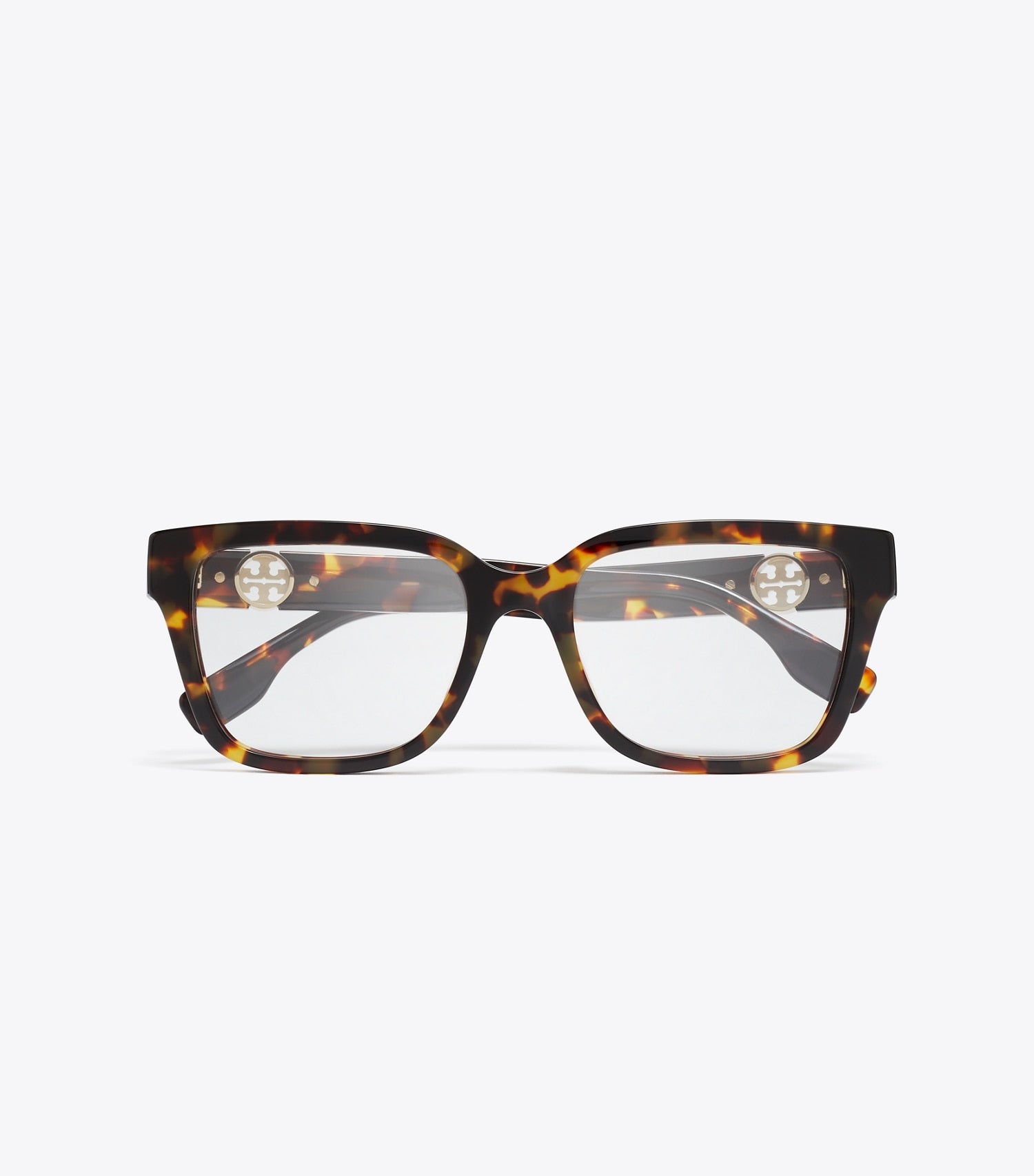 Tory Burch Miller Square Eyeglasses - Dark Tortoise