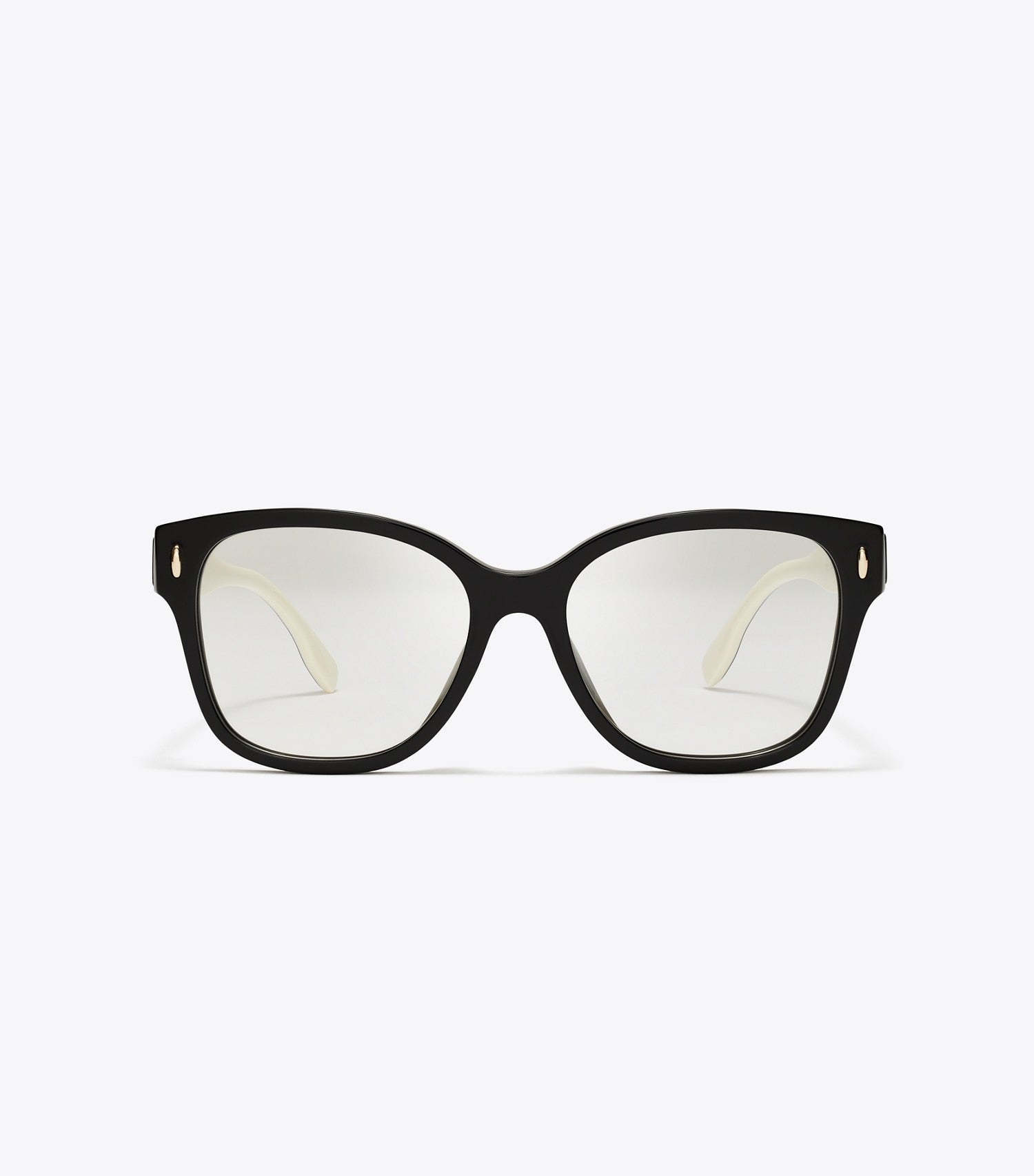 Tory Burch Miller Square Eyeglasses - Black/Ivory