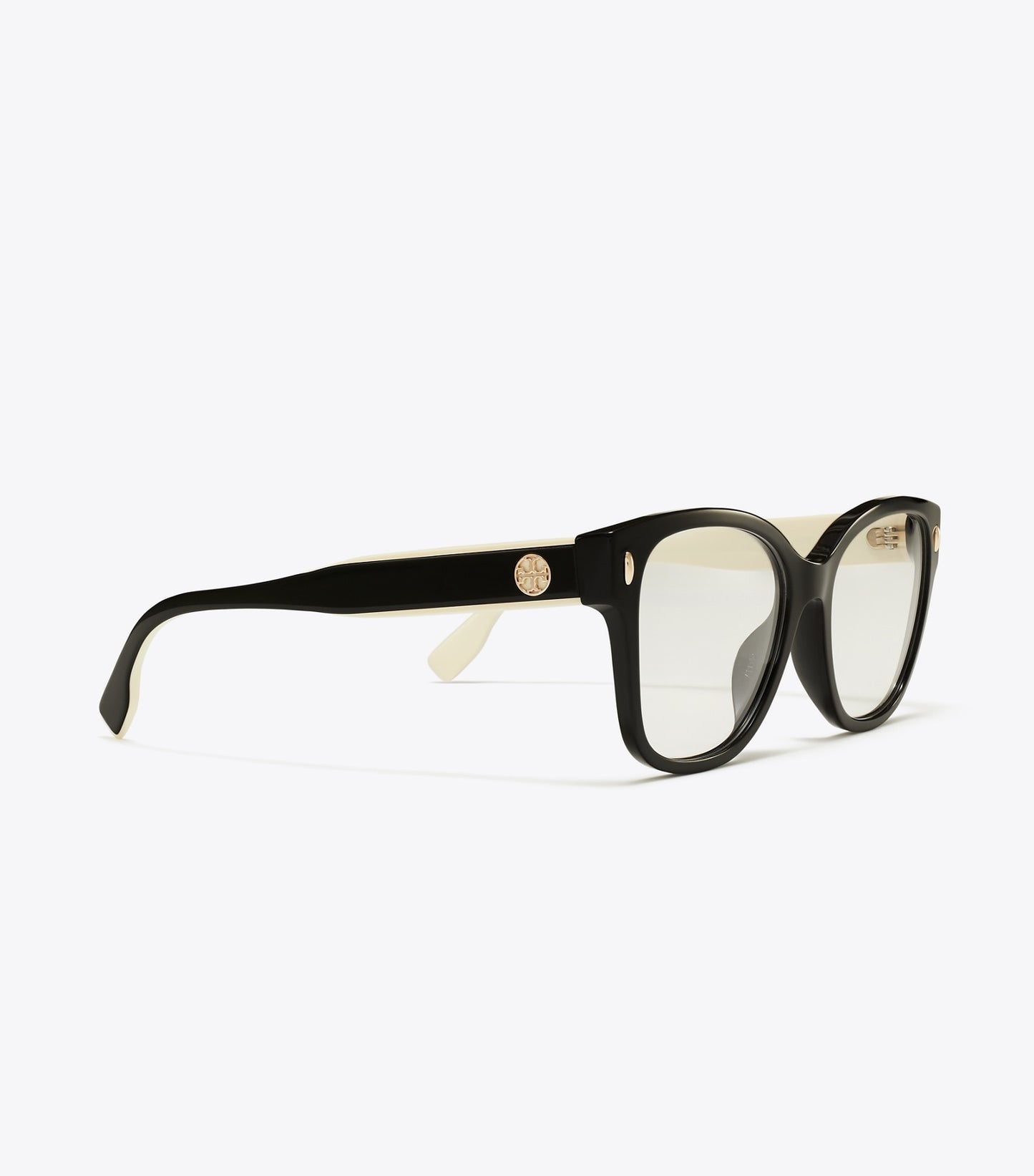 Tory Burch Miller Square Eyeglasses - Black/Ivory