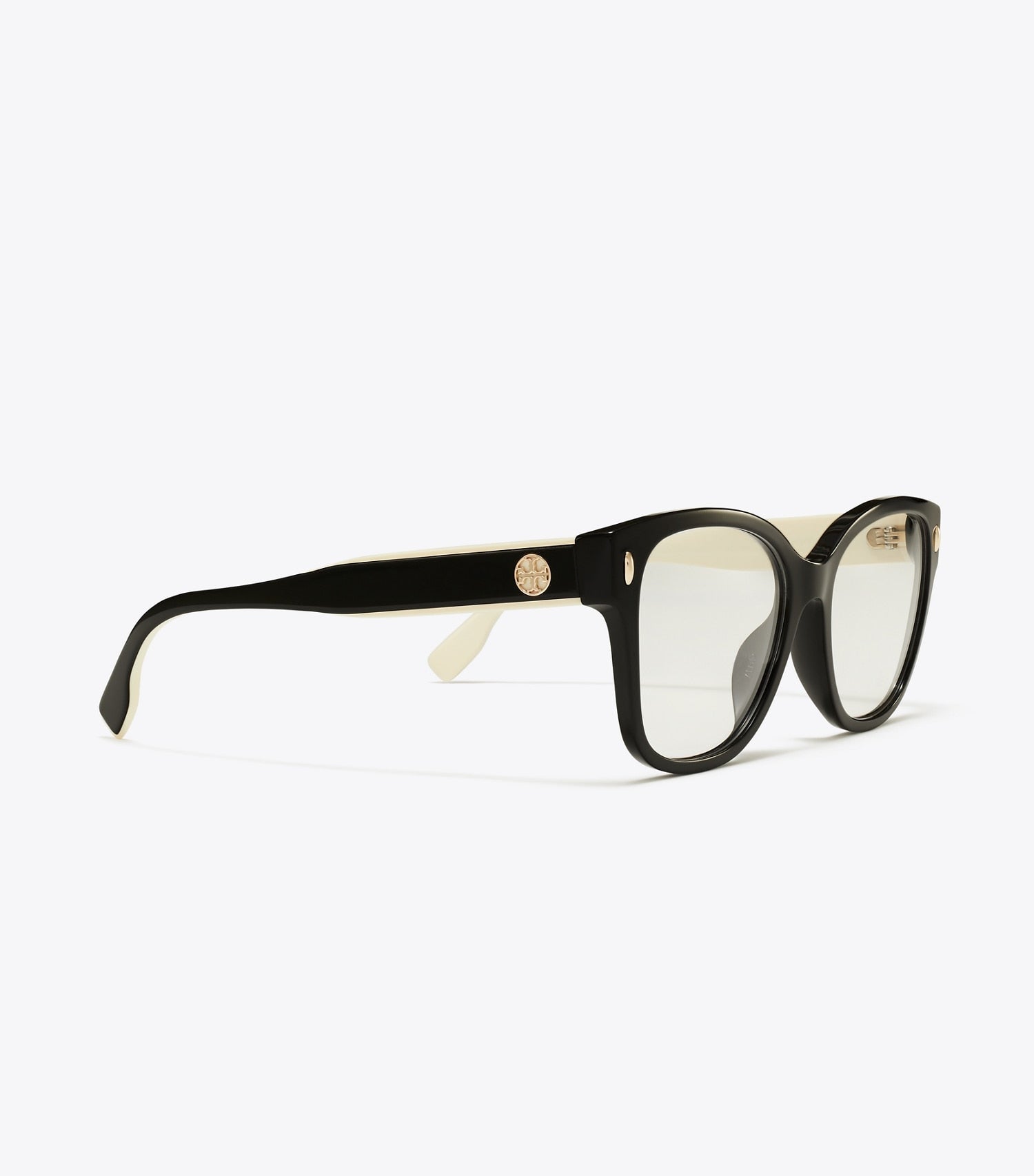 Tory Burch Miller Square Eyeglasses - Black/Ivory