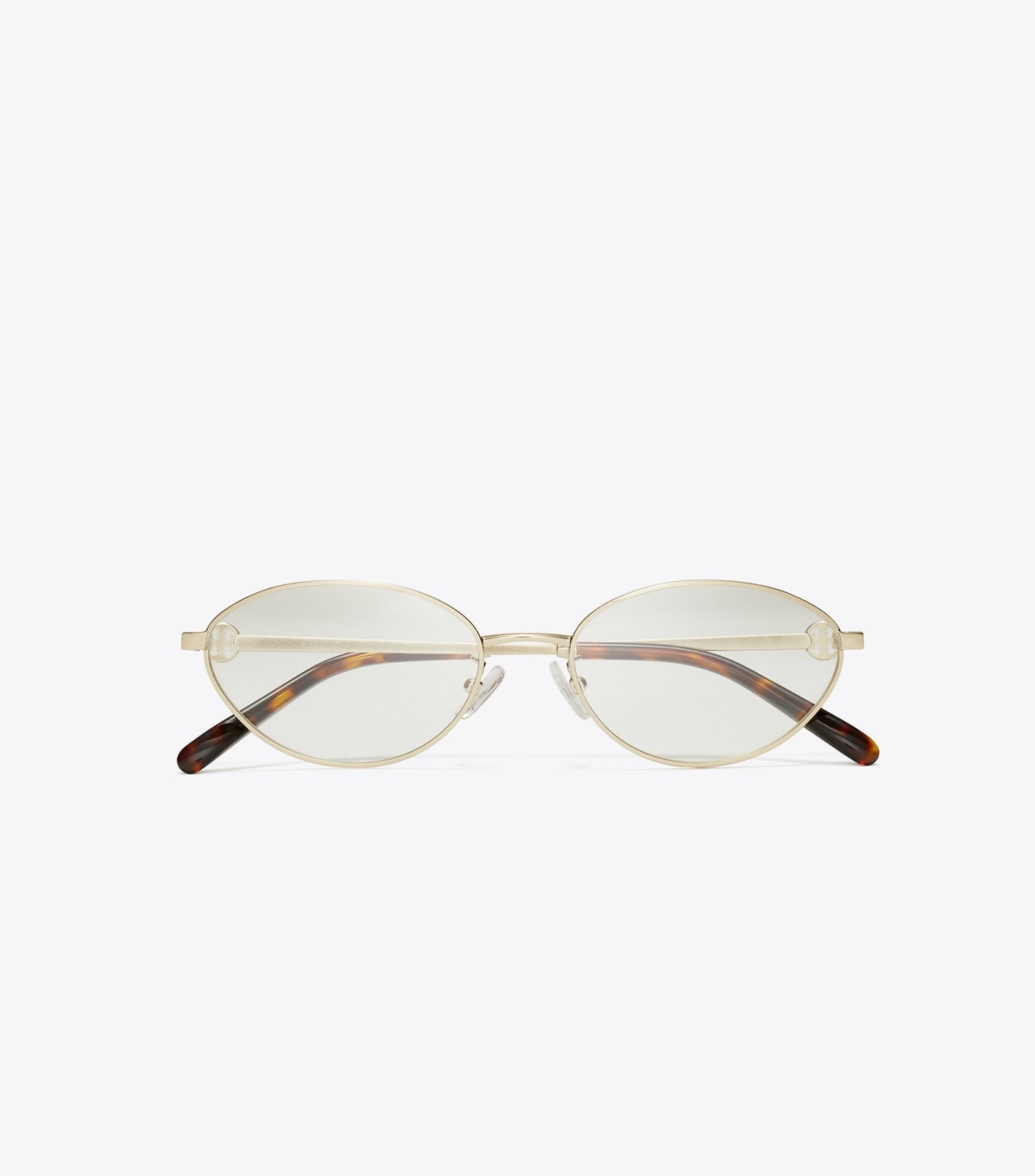 Tory Burch Miller Metal Oval Eyeglasses - Shiny Light Gold