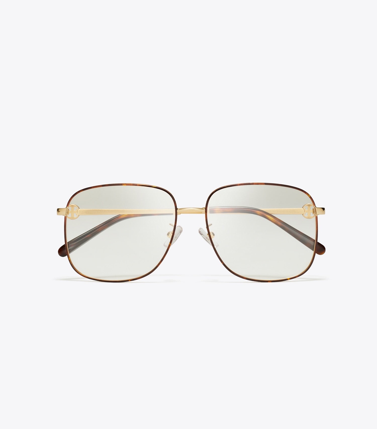 Tory Burch Miller Metal Square Eyeglasses - Gold