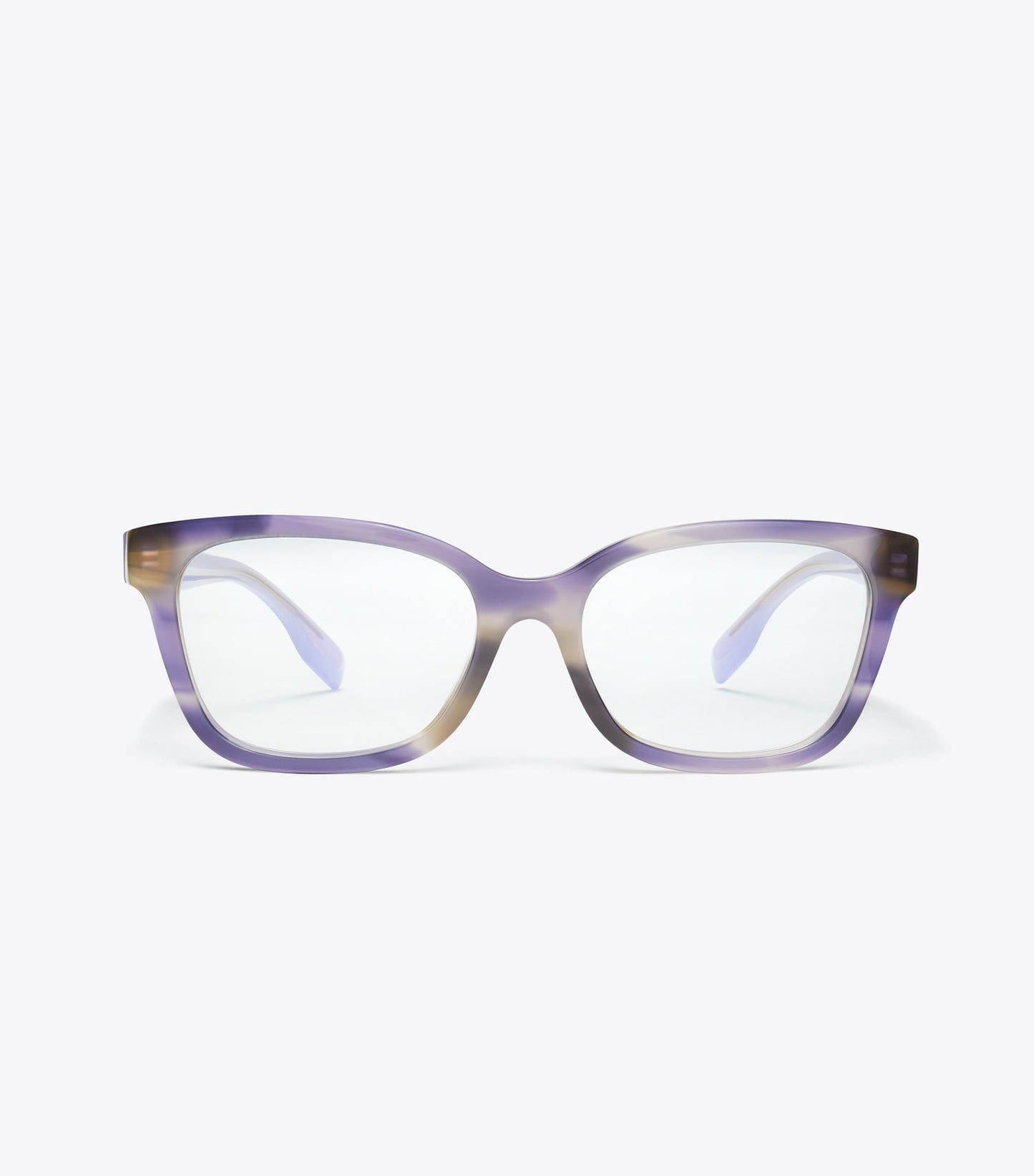 Tory Burch Miller Square Eyeglasses - Purple Striated/Purple