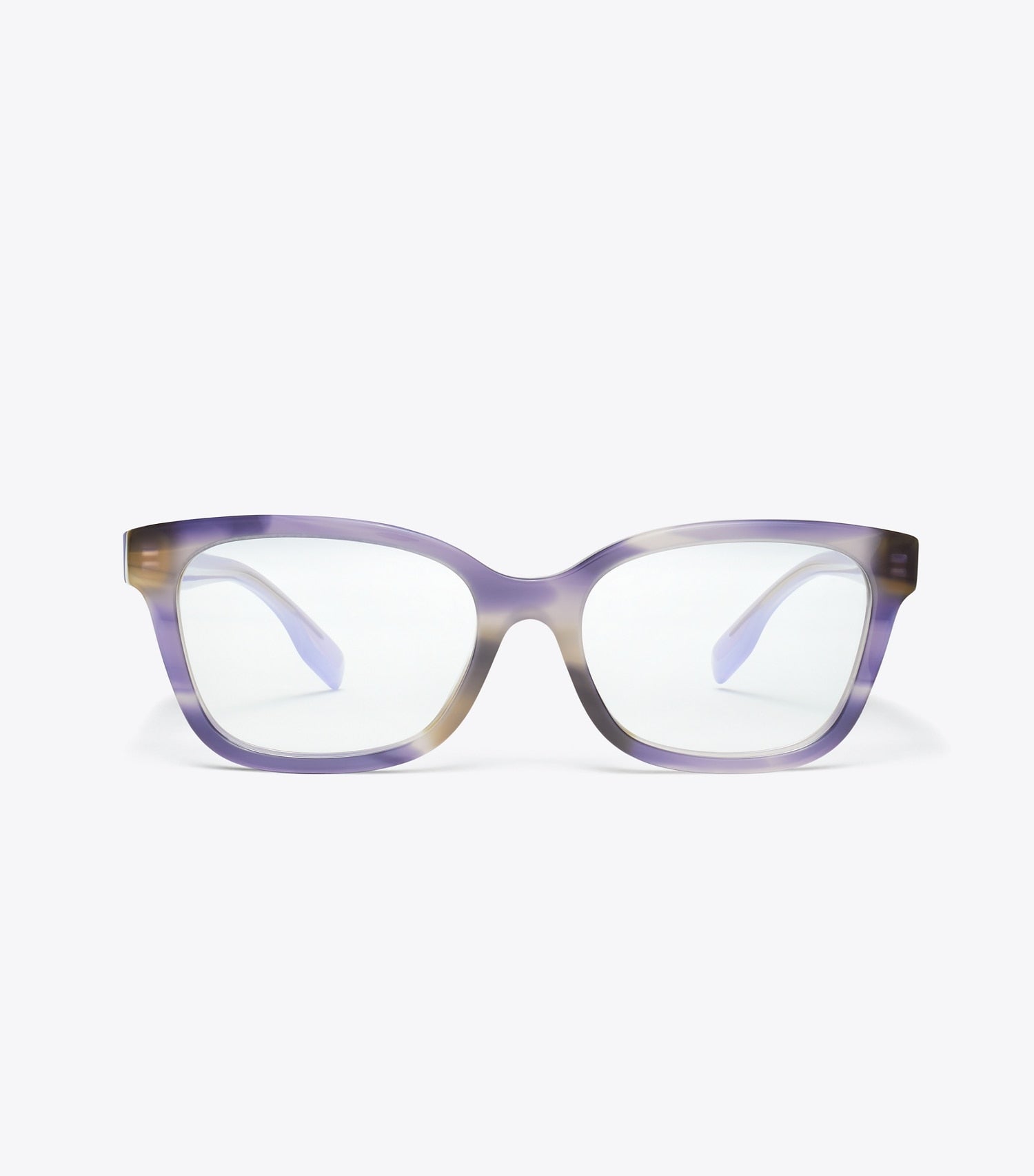 Tory Burch Miller Square Eyeglasses - Purple Striated/Purple