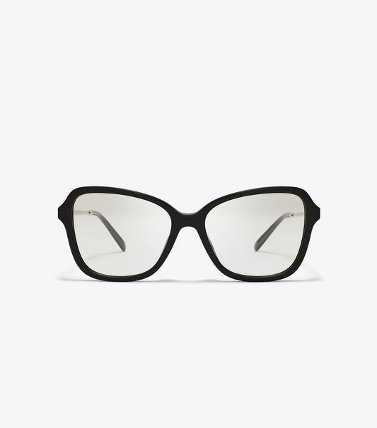 Tory Burch Miller Oversized Butterfly Eyeglasses - Black/Silver