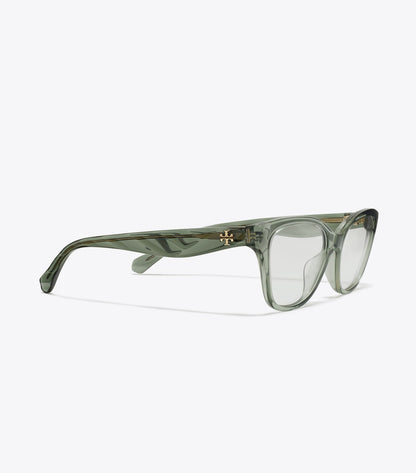 Tory Burch Kira Cat-Eye Eyeglasses - Transparent Sage