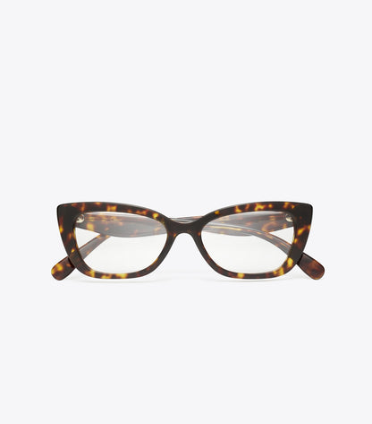 Tory Burch Kira Cat-Eye Eyeglasses - Dark Tortoise