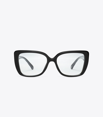 Tory Burch Kira Square Eyeglasses - Black