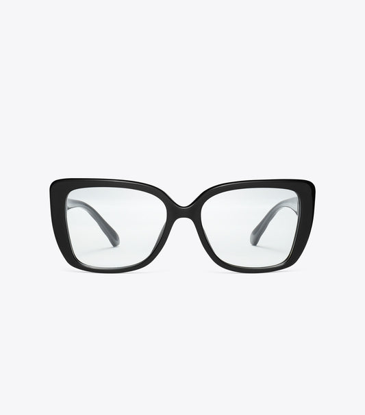 Tory Burch Kira Square Eyeglasses - Black