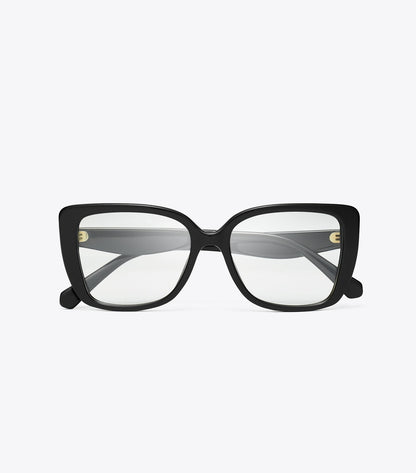 Tory Burch Kira Square Eyeglasses - Black