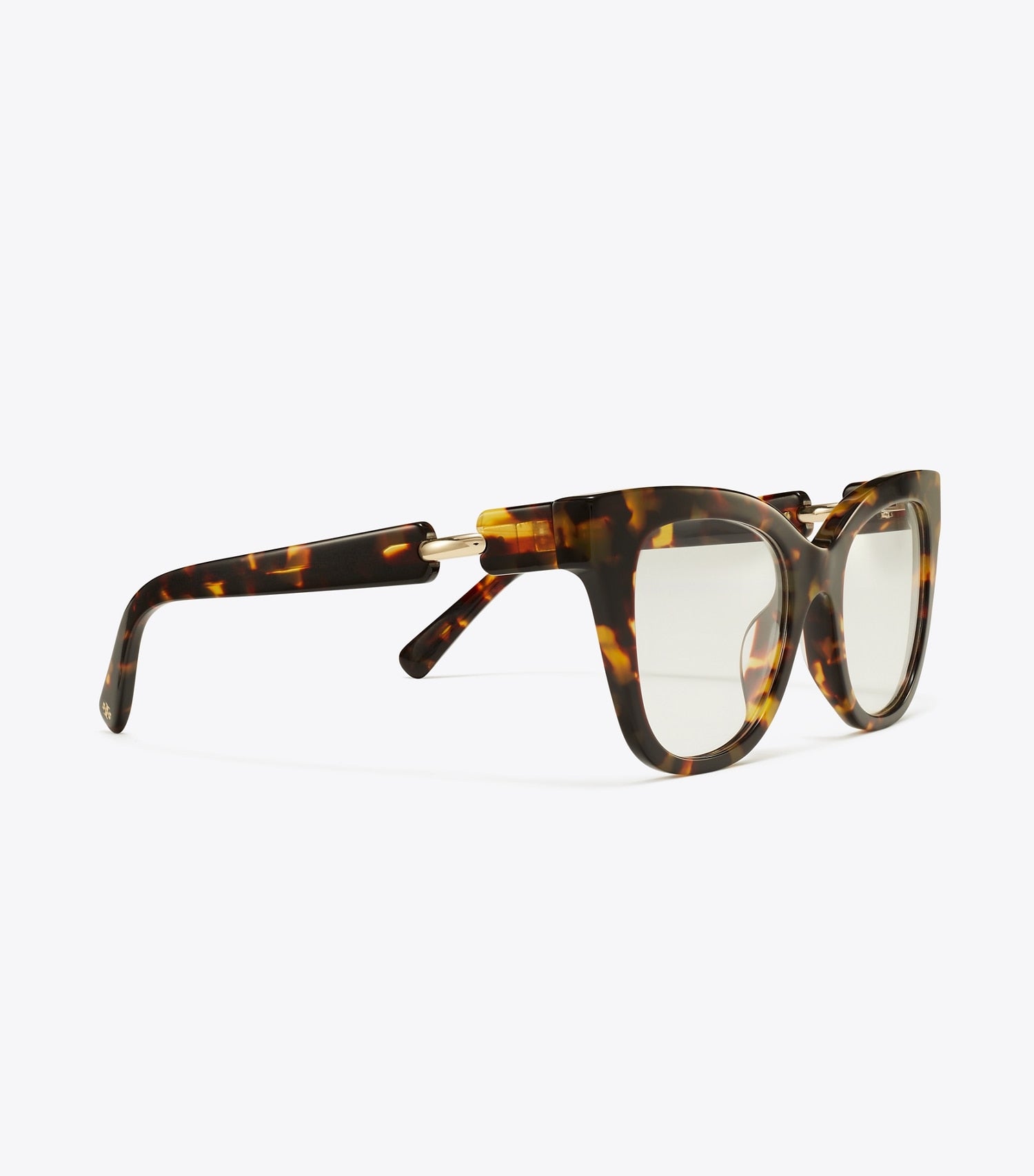 Tory Burch Pierced Oversized Cat-Eye Eyeglasses - Dark Tortoise