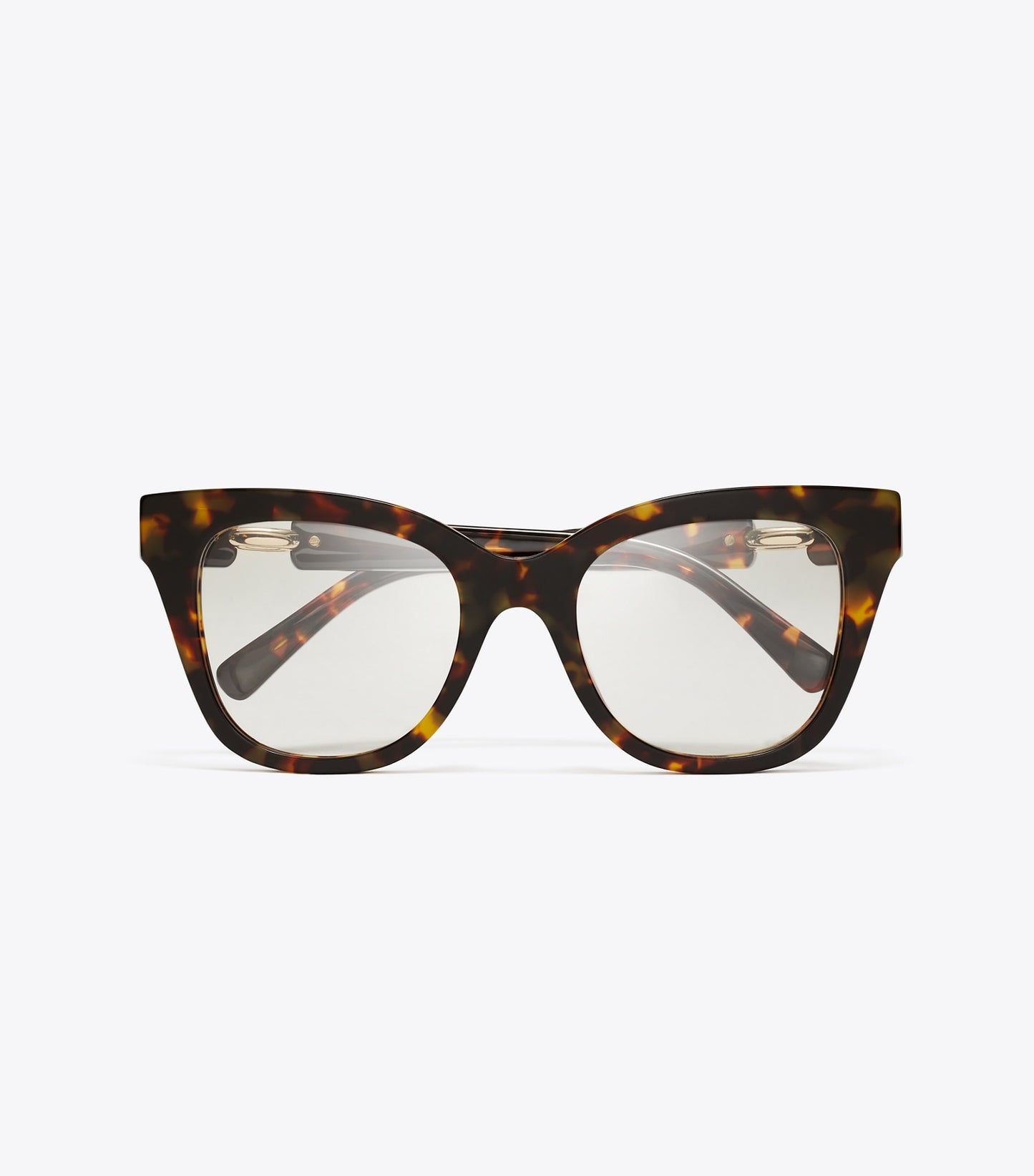 Tory Burch Pierced Oversized Cat-Eye Eyeglasses - Dark Tortoise