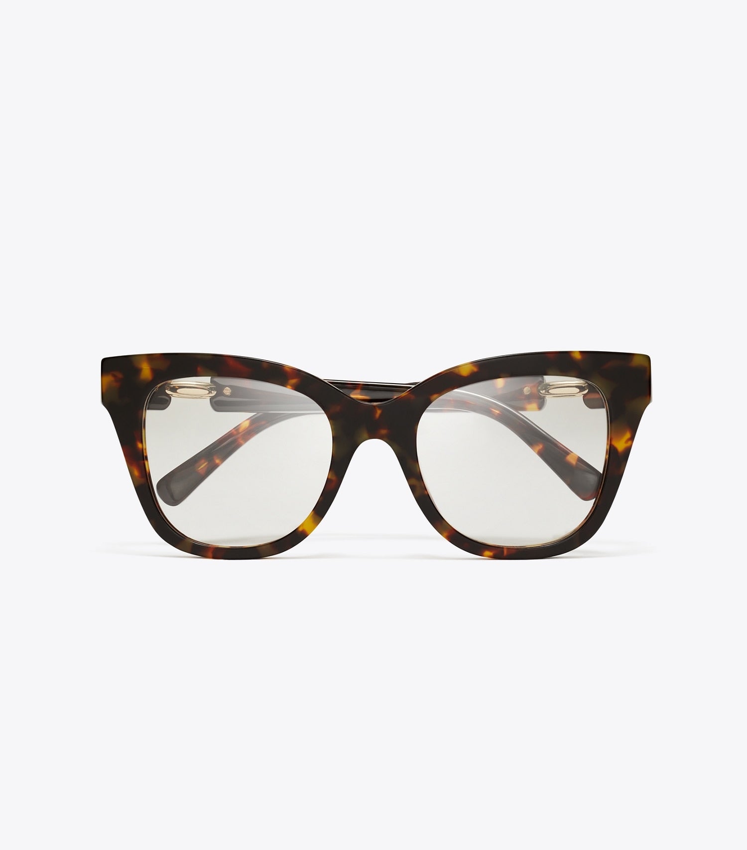Tory Burch Pierced Oversized Cat-Eye Eyeglasses - Dark Tortoise
