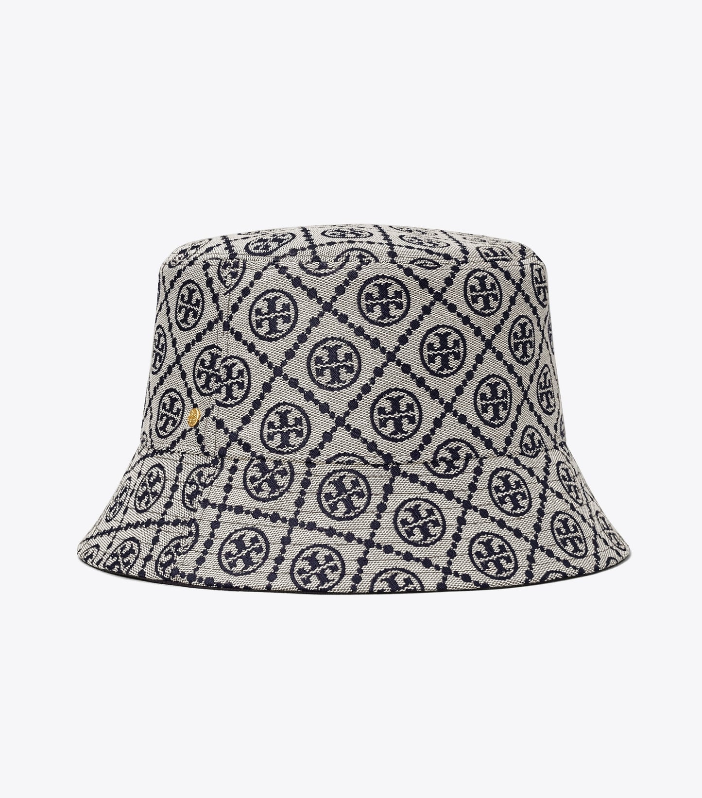 Tory Burch T Monogram Short-Brim Bucket Hat - Tory Navy