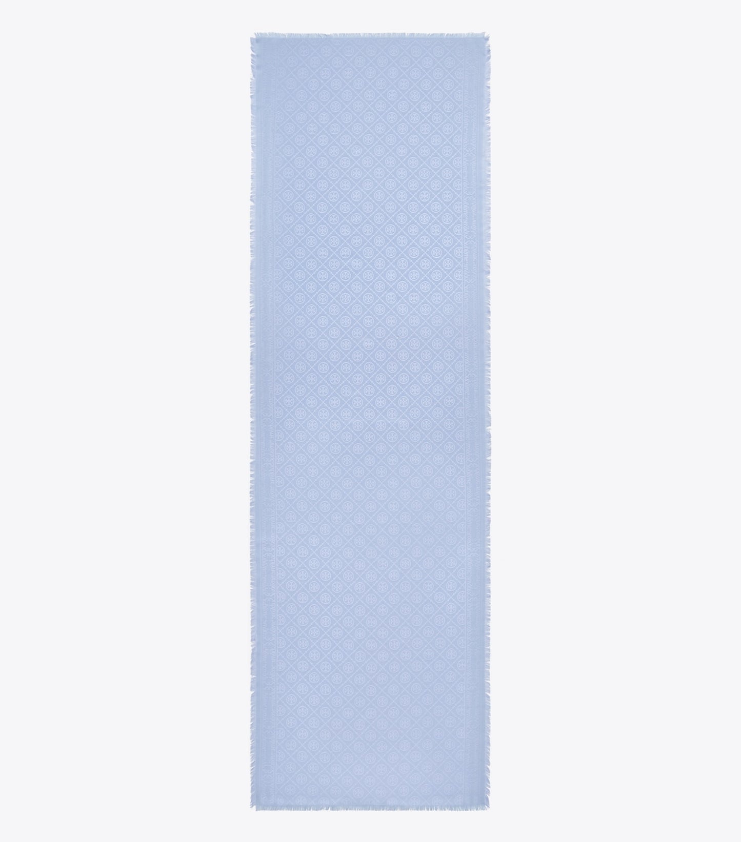 Tory Burch T Monogram Jacquard Oblong Scarf - Blue Dawn
