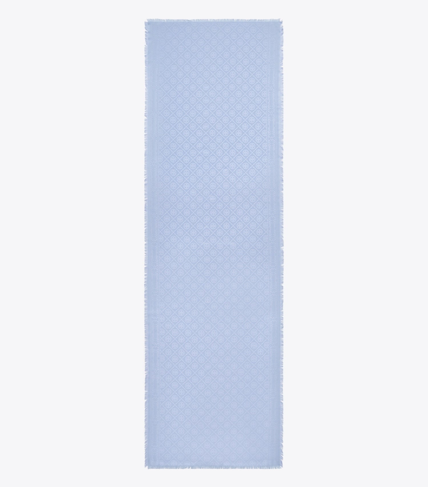 Tory Burch T Monogram Jacquard Oblong Scarf - Blue Dawn