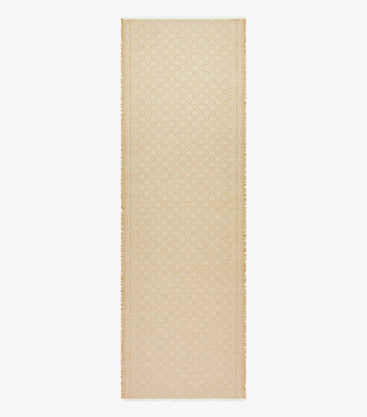 Tory Burch T Monogram Jacquard Oblong Scarf - Fresh Clay
