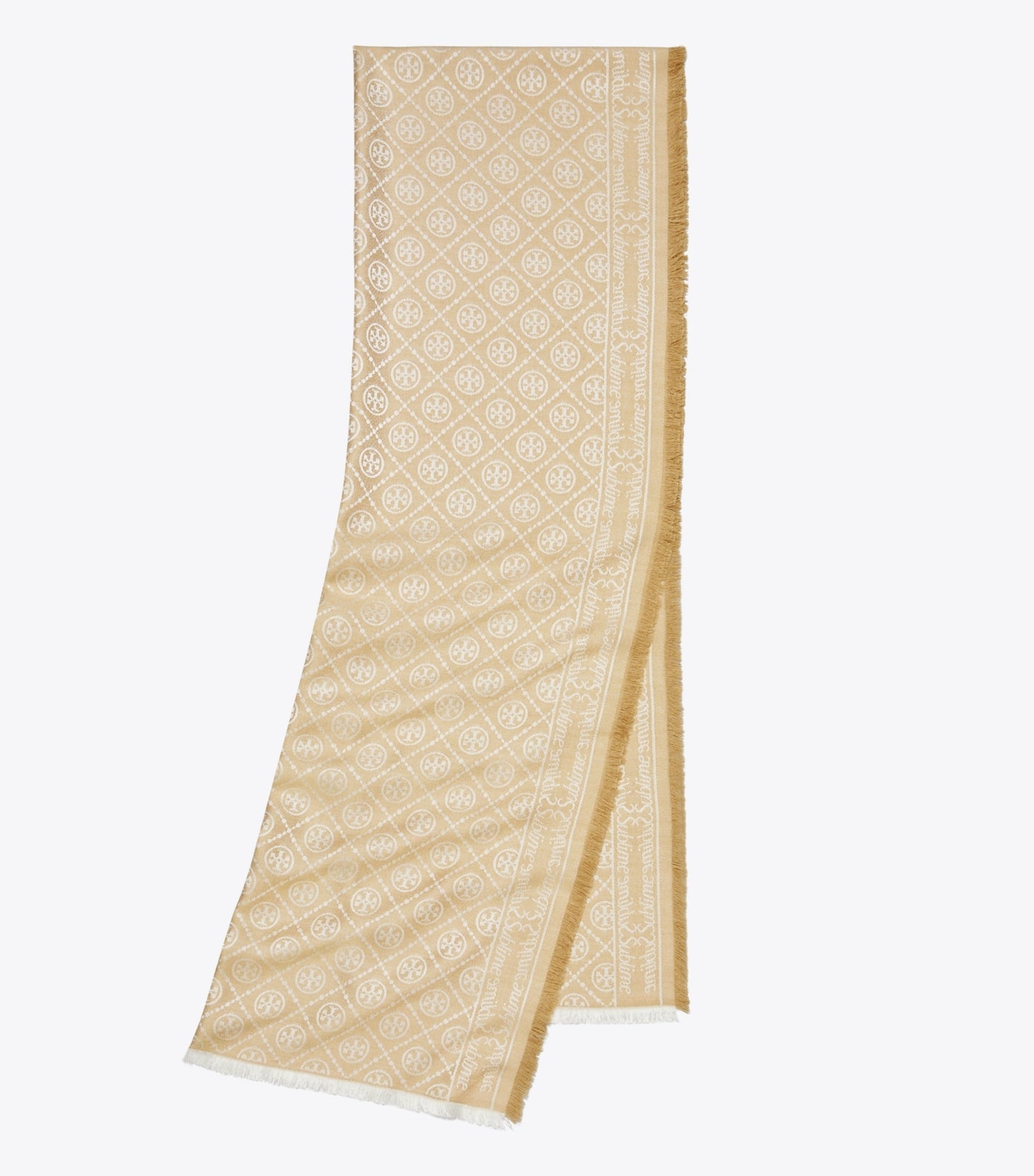 Tory Burch T Monogram Jacquard Oblong Scarf - Fresh Clay