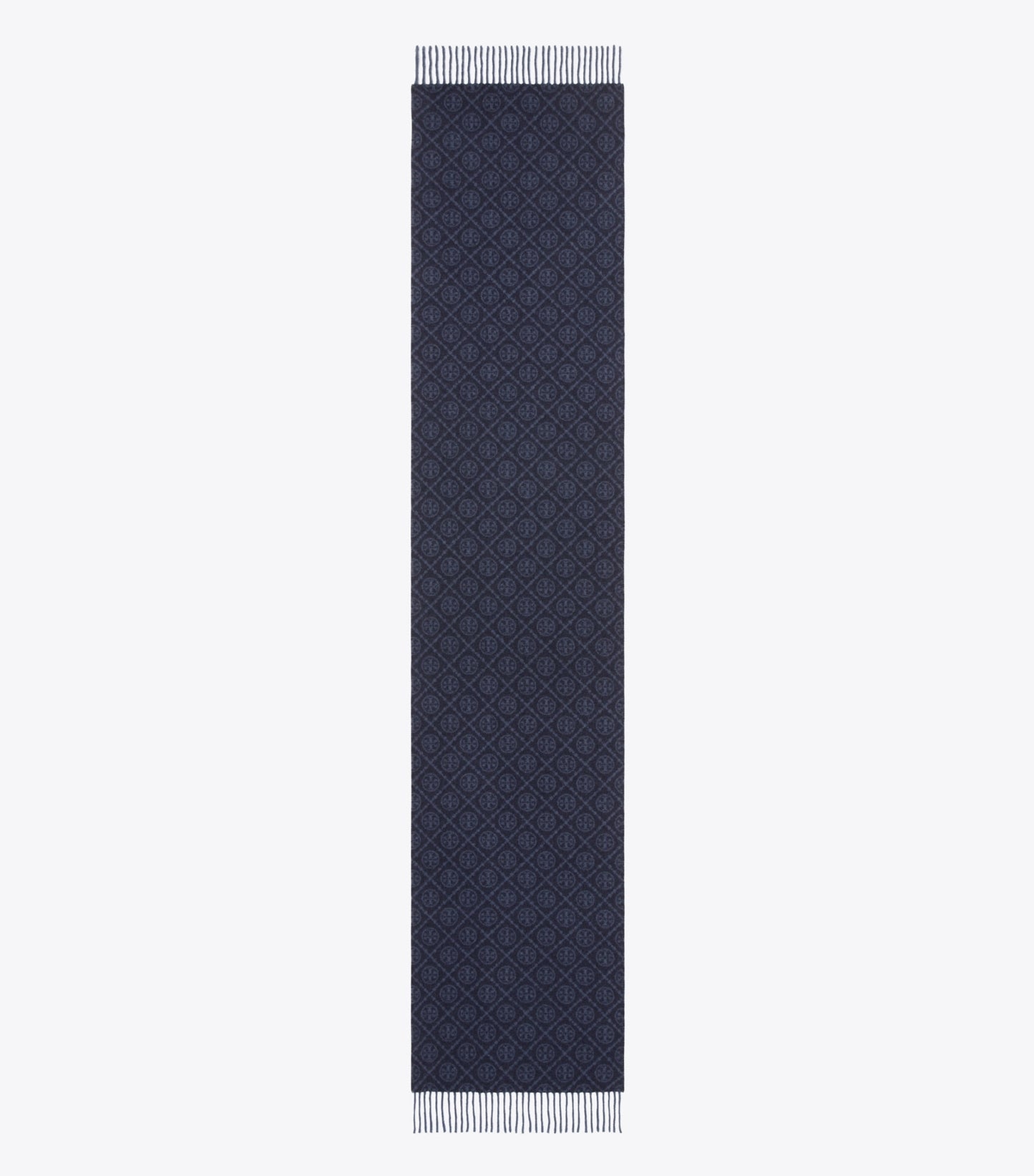 Tory Burch T Monogram Oblong Scarf - Tory Navy