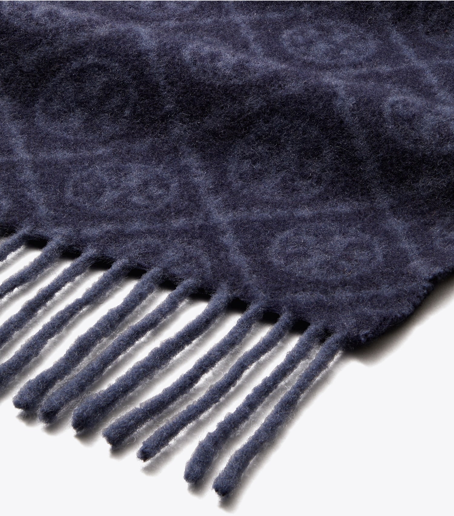 Tory Burch T Monogram Oblong Scarf - Tory Navy