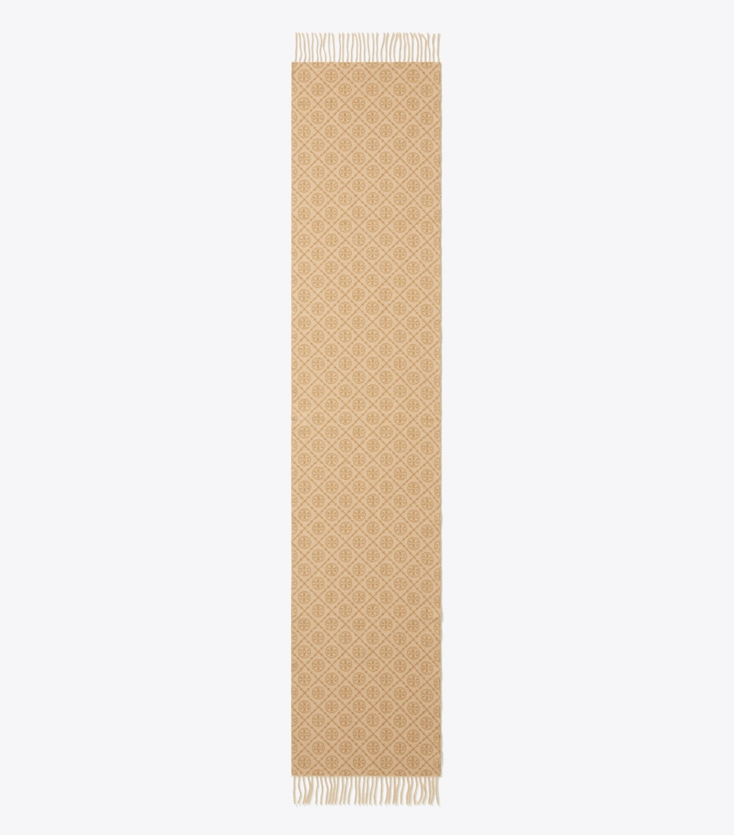 Tory Burch T Monogram Oblong Scarf - Camel