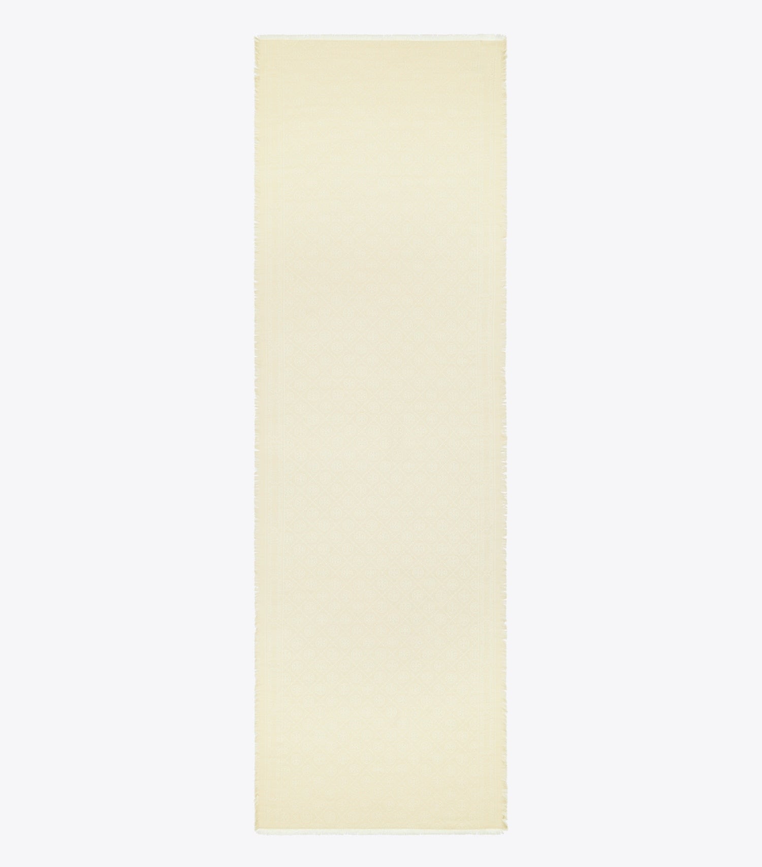 Tory Burch T Monogram Jacquard Oblong Scarf - Light Cream