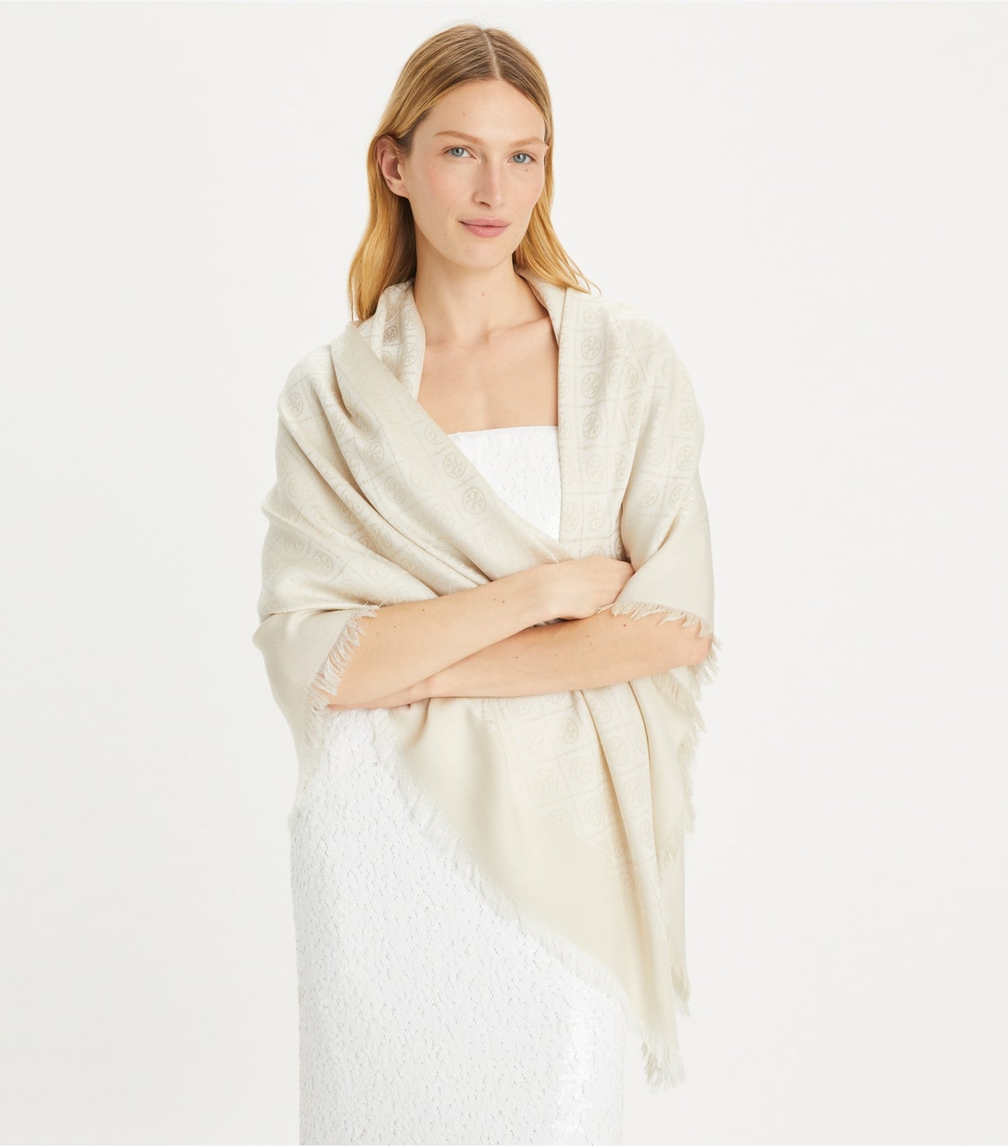 Tory Burch T Monogram Jacquard Traveler - New Ivory