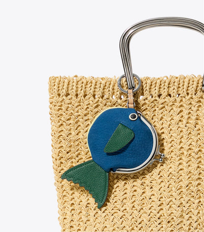 Tory Burch Fish Coin Purse - Bright Blue