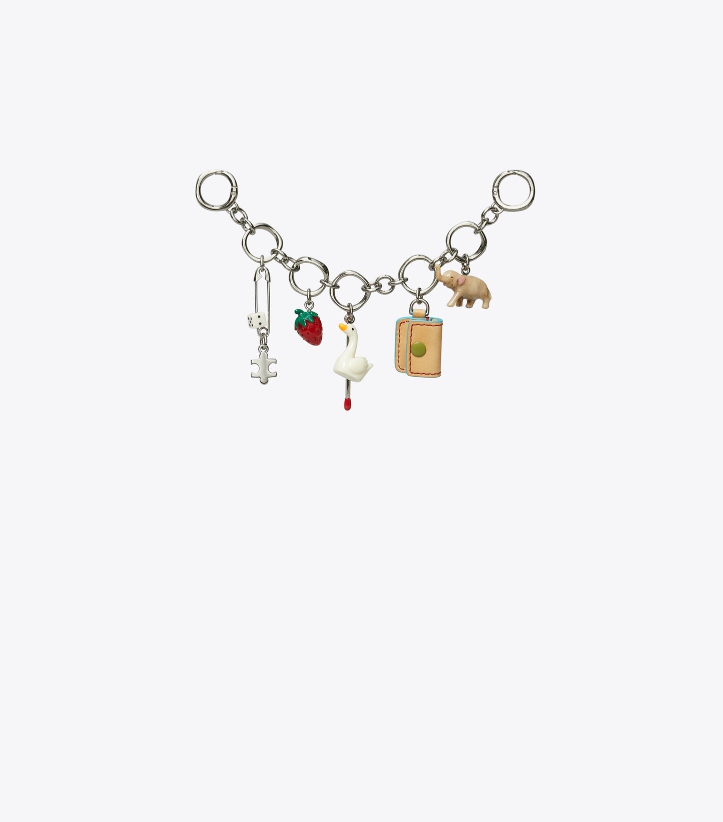 Tory Burch Swan Multi-Charm Bag Chain - Multi