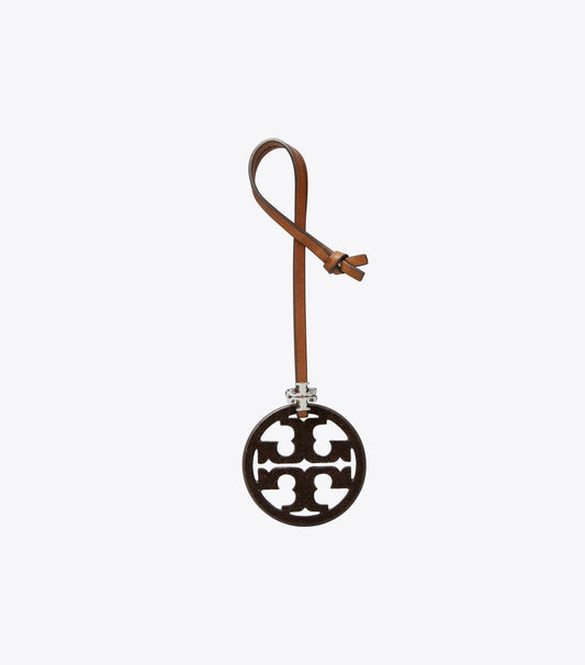Tory Burch Miller Logo Bag Charm - Dark Cocoa