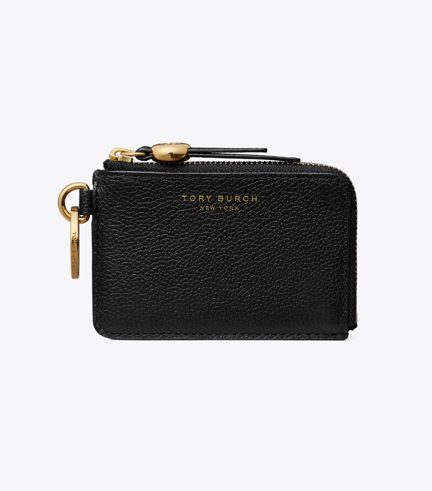 Tory Burch Leather Card Case Bag Charm - Black