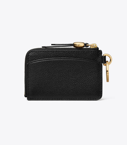 Tory Burch Leather Card Case Bag Charm - Black