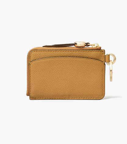 Tory Burch Leather Card Case Bag Charm - Tiramisu