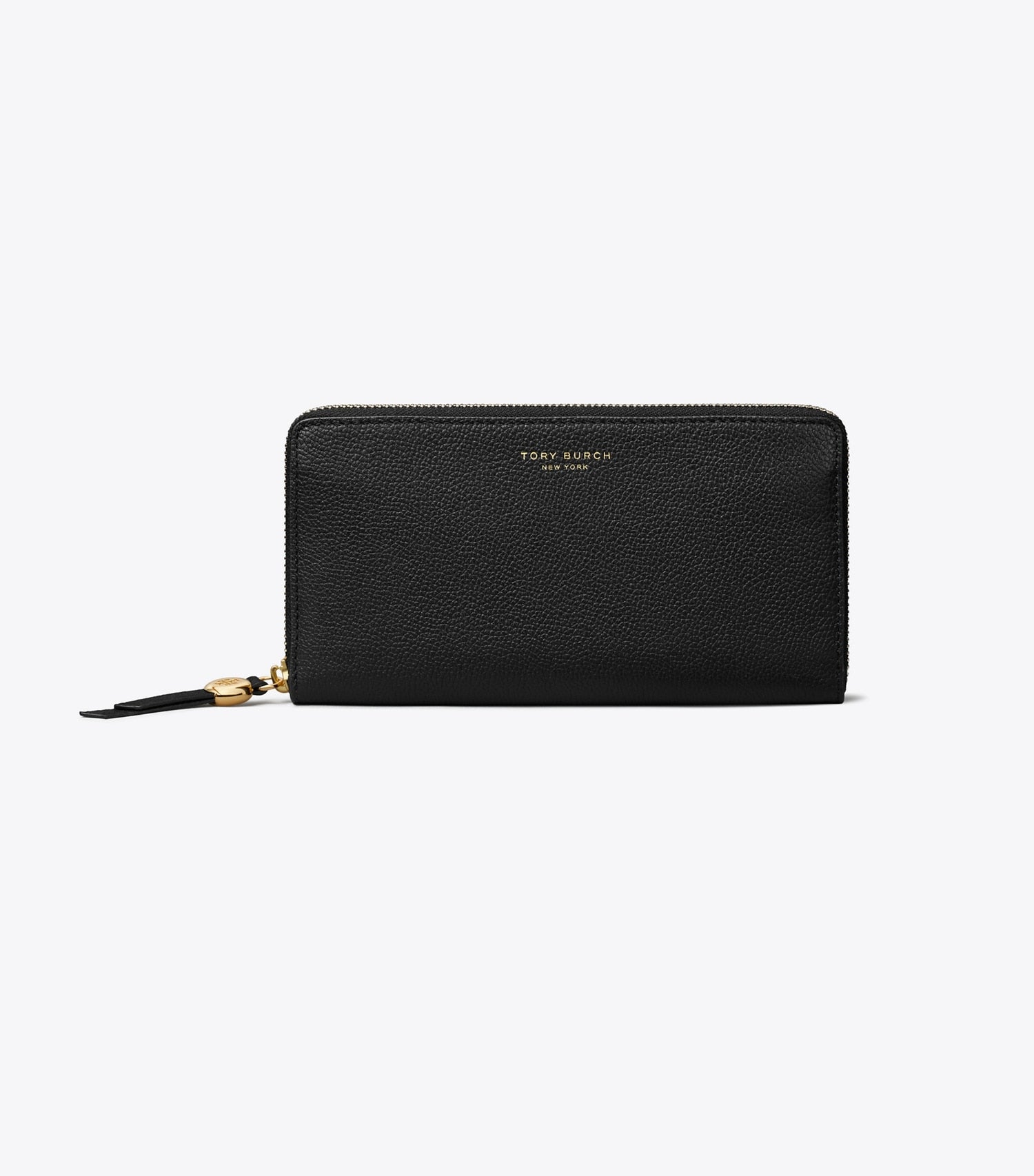 Tory Burch Leather Zip Continental Wallet - Black