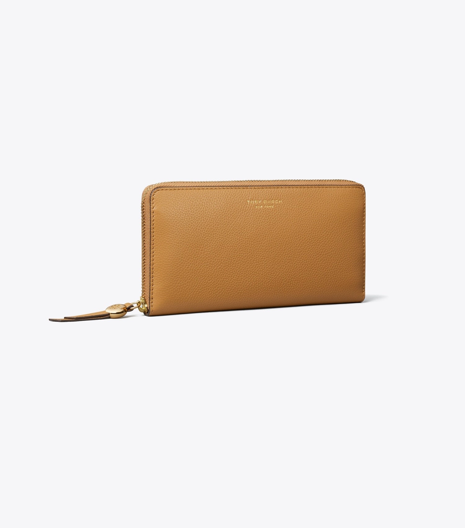 Tory Burch Leather Zip Continental Wallet - Tiramisu