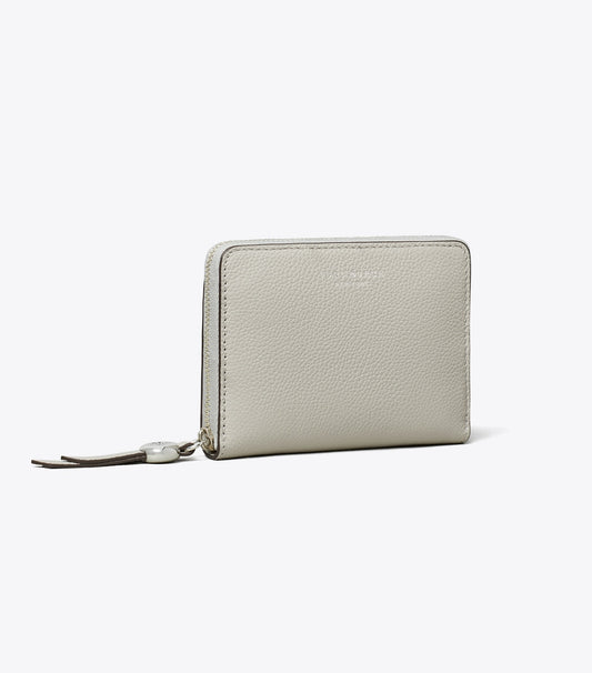 Tory Burch Medium Leather Wallet - Dove Gray
