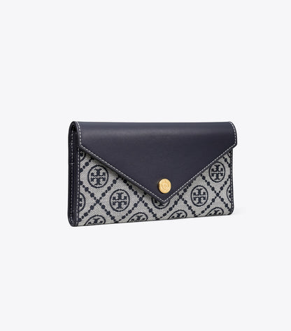 Tory Burch T Monogram Envelope Wallet - Tory Navy